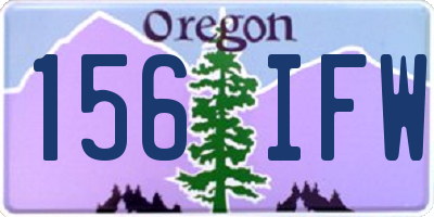 OR license plate 156IFW