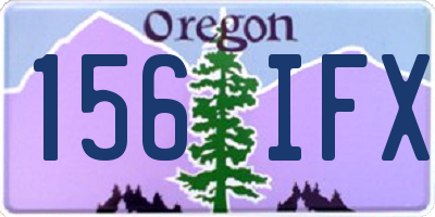 OR license plate 156IFX