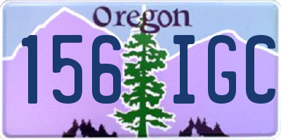 OR license plate 156IGC