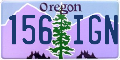 OR license plate 156IGN