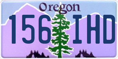 OR license plate 156IHD