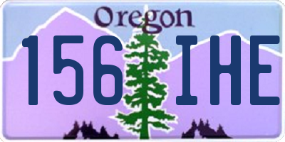 OR license plate 156IHE