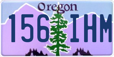 OR license plate 156IHM