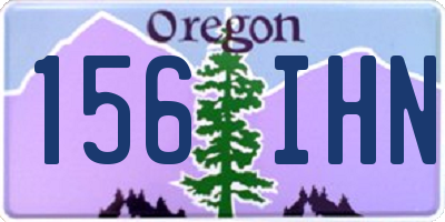 OR license plate 156IHN