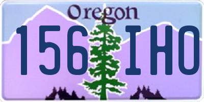 OR license plate 156IHO