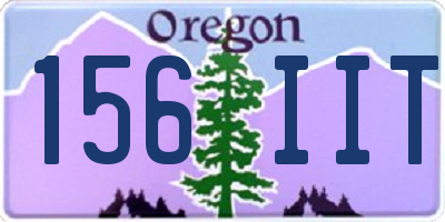 OR license plate 156IIT