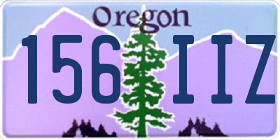 OR license plate 156IIZ