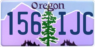 OR license plate 156IJC