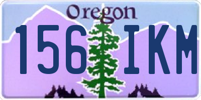 OR license plate 156IKM