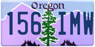 OR license plate 156IMW