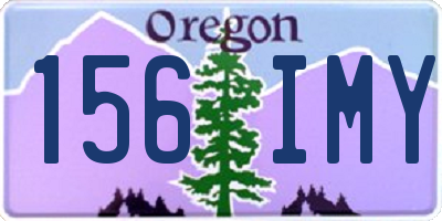 OR license plate 156IMY