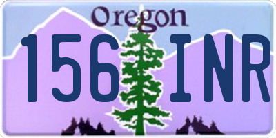 OR license plate 156INR