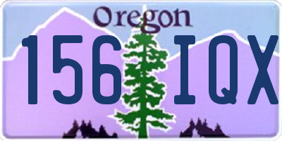 OR license plate 156IQX