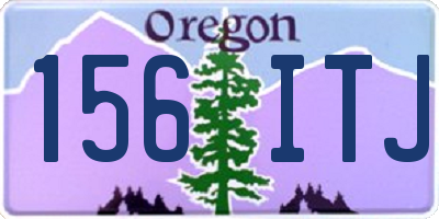 OR license plate 156ITJ