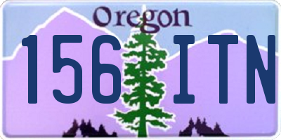 OR license plate 156ITN