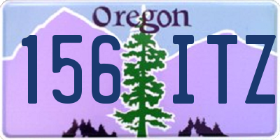 OR license plate 156ITZ