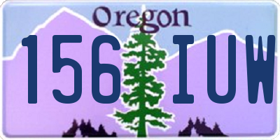 OR license plate 156IUW
