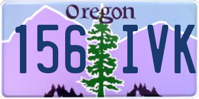 OR license plate 156IVK