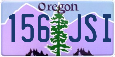 OR license plate 156JSI