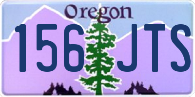 OR license plate 156JTS