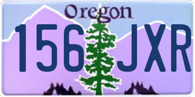 OR license plate 156JXR