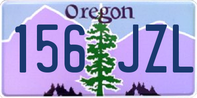 OR license plate 156JZL