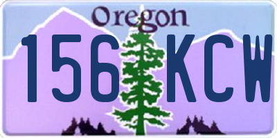 OR license plate 156KCW