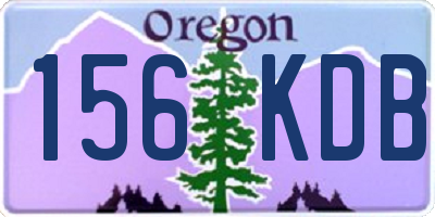 OR license plate 156KDB