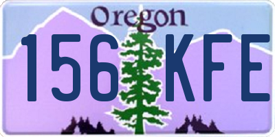 OR license plate 156KFE