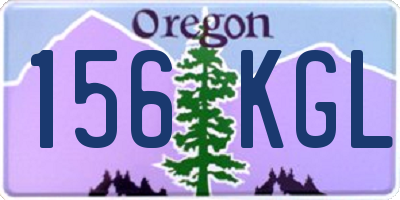 OR license plate 156KGL