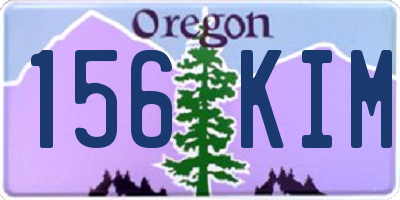 OR license plate 156KIM