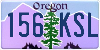 OR license plate 156KSL