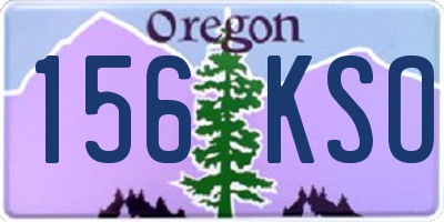 OR license plate 156KSO