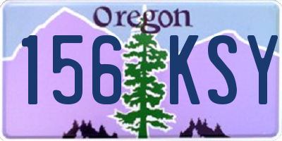 OR license plate 156KSY