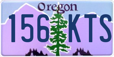 OR license plate 156KTS