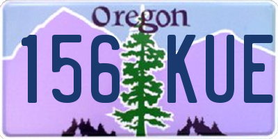 OR license plate 156KUE