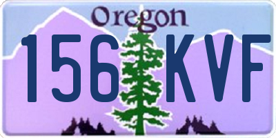 OR license plate 156KVF