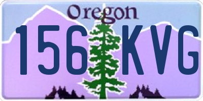 OR license plate 156KVG