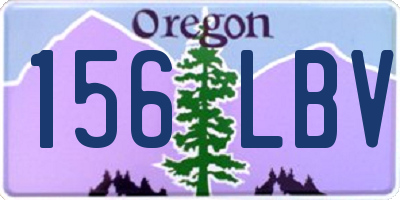 OR license plate 156LBV