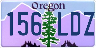 OR license plate 156LDZ