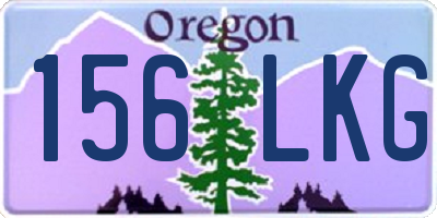 OR license plate 156LKG