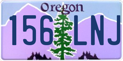 OR license plate 156LNJ
