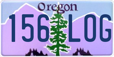 OR license plate 156LOG