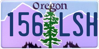 OR license plate 156LSH