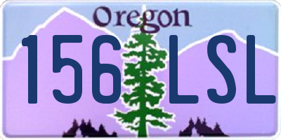 OR license plate 156LSL