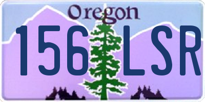 OR license plate 156LSR