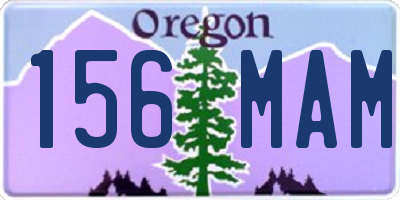 OR license plate 156MAM