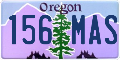 OR license plate 156MAS