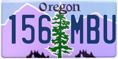 OR license plate 156MBU