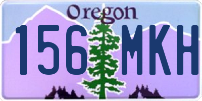 OR license plate 156MKH
